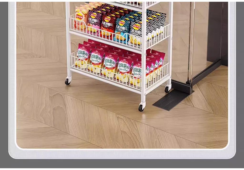 Convenience Store Snack & Toy Display Rack - Multi-Layer Storage for Checkout Counters