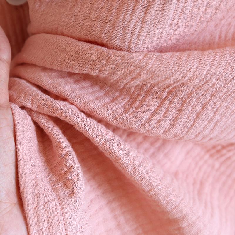 Summer Mid-long Style Women's Short Sleeved Pajamas Nightgowns Thincotton Cardigan and Round Neck Simple Solid Color Sleep Dress