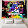 Custom Name Rainbow Friends Print Tapestry, Backdrop, Easy Setup, Ideal for Bedroom, Office & Living Room, with Aesthetic Wall Hanging Decor.