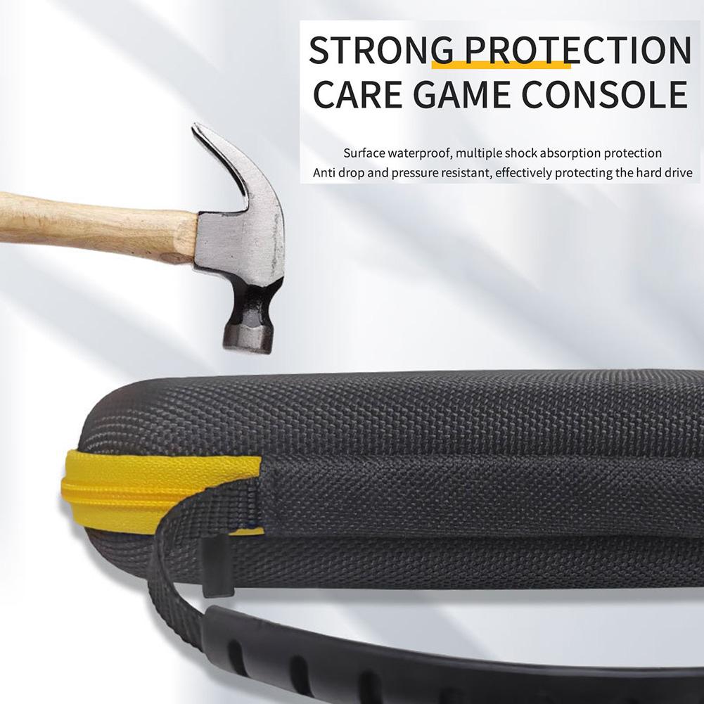 Hard Carrying Case Shockproof Travel Carry Bag EVA Anti Scratch with Mesh Pocket Anti-Drop for ANBERNIC RG ARC-D RG ARC-S