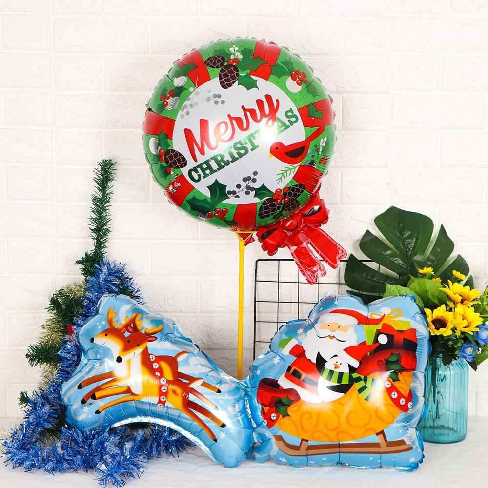 Party Supplies ChristmasTree Christmas Decorations Cartoon Balloons Air Balloons Aluminum Foil
