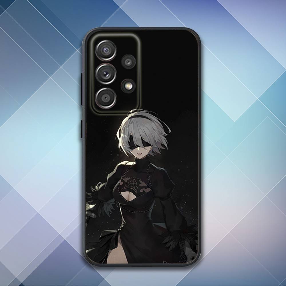 N-Nier 2B A-Automata Phone Case For Samsung S25,S24,S21,S22,S23,S30,Ultra,S20,Plus,Fe,Lite,Note,10,9,5G Black Cover