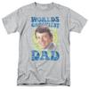 The Brady Bunch Worlds Grooviest Dad T Shirt Mens Licensed Classic Merch Gray