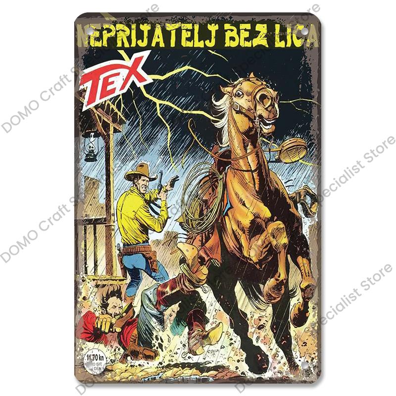 Western Cowboys Vintage Poster Metal Tin Signs Lone Ranger Horse Retro Metal Plate Wall Decor for Jockey Club Pub Man Cave