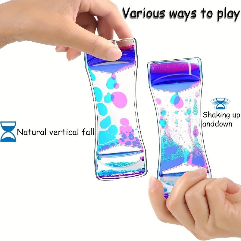 Liquid Motion Timer Sensory Fidget Toy Colorful Liquid Hourglass
