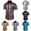Camisa de Vestir Retro Disco de los 70 para Hombre con Tejido de Poliéster para Cosplay y Ropa de Fiesta