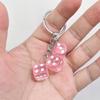 Multicolor Dice Keychain Personalized Number Pendant Bag Accessories Couple Family Keychain Pendant
