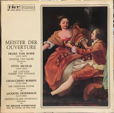 LP Record BERLINER SYMPHONIKER, PIERO CARLI - Meister Der Ouverture SM1011 International J 1969 Italy Classical Used