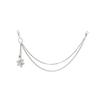 Unisex Hip Hop Metal Waist Chain with Spider Web Pendant and Multi-layer Design