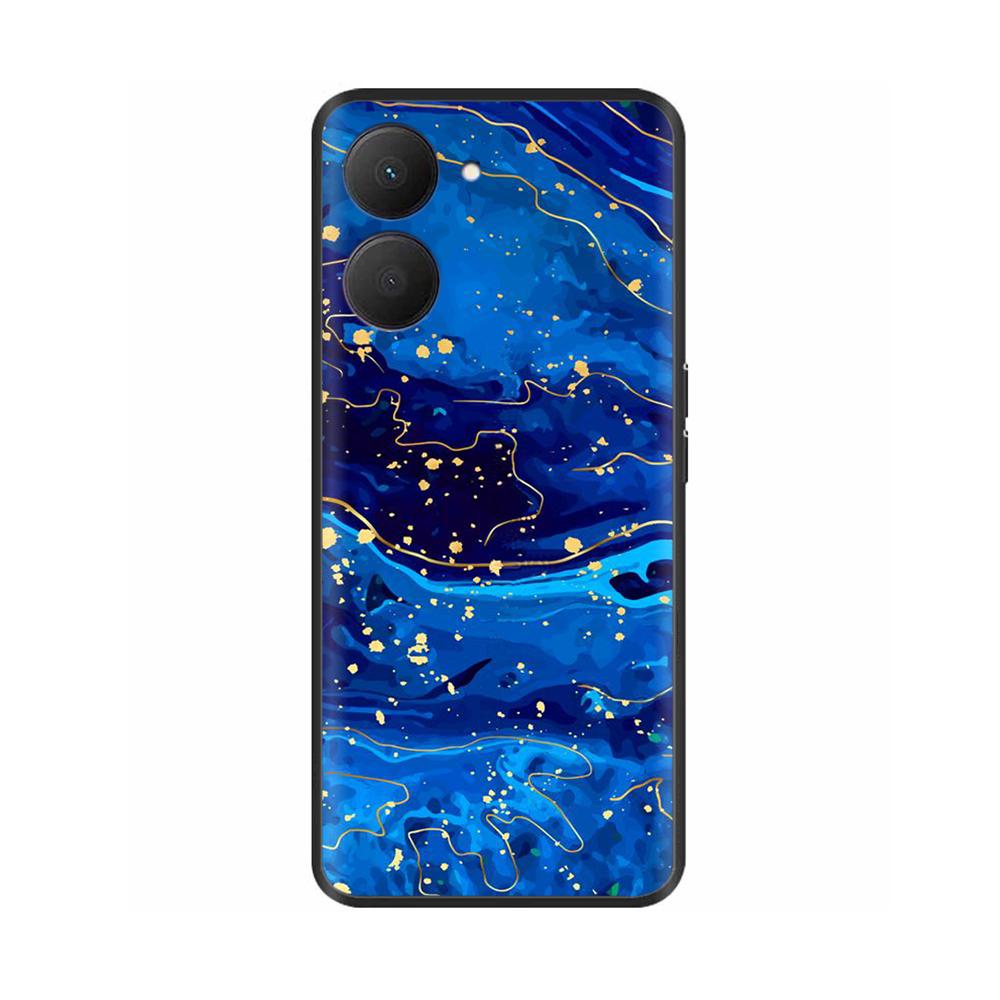 Soft Phone Cover For Realme 10 4G Case 6.4'' Black Silicone Marble Space Fundas for Realme 10 4G TPU Cases Realme10 2022 Bumpers