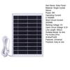 Solarpanel 8W Hocheffizienz-Ausgang IP65 Wasserdicht Einkristallines Silizium Sicherheitskamera Solarpanel für Arlo Pro 4/Ultra 2/Pro 3/Ultra/Pro5S