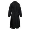 Max Mara 112102126 2020 Black Trench Coat Poplin Fabric Voluminous Sleeves coat 42 blackUsed