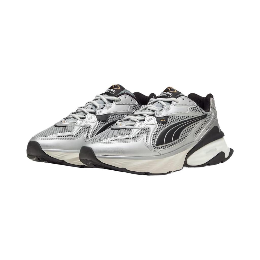 PUMA Fade Nitro LS Unisex Puma Black Cool Dark Gray Puma Silver Low Top Lifestyle Sneakers 406203-04