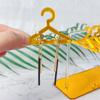 8pcs Mini Coat Hanger Polymer Clay Soft Pottery Earring Stand Organizer Hanger Shape Tabletop Jewelry Display Holder for Earring
