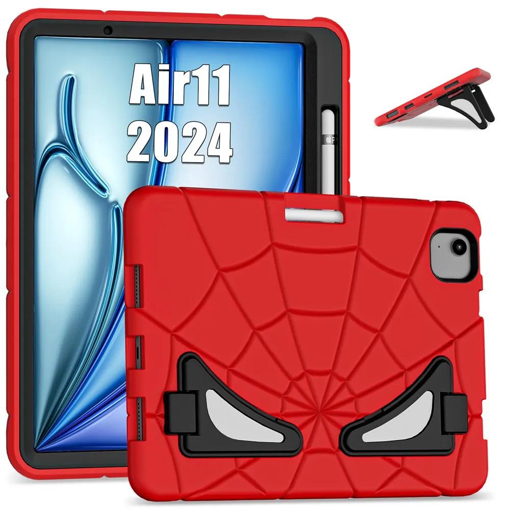 For Ipad Air 11 Inch 2024 M2 A2902 A2903 A2904 Case Kids Tablet Cover Silicone +PC Case for Apple iPad Air M2 11" 2024