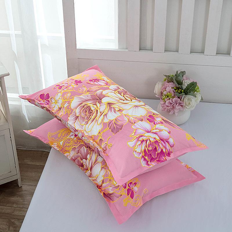 Set of Two Modern Minimalist Pure Cotton Pillowcases for Dorms and Homes