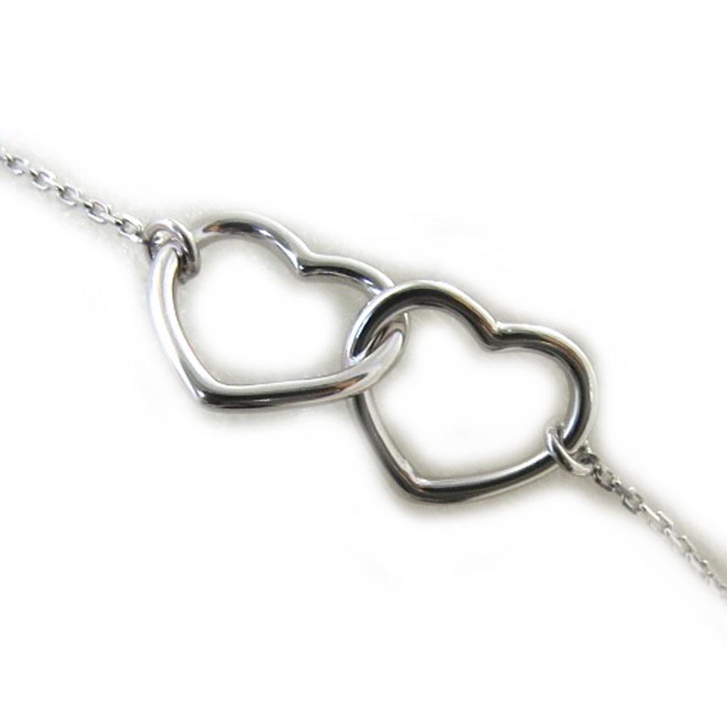 Les Trésors De Lily [N2837] - Stříbrný náramek 'Láska' stříbrný (rhodiovaný) - 12x12 mm