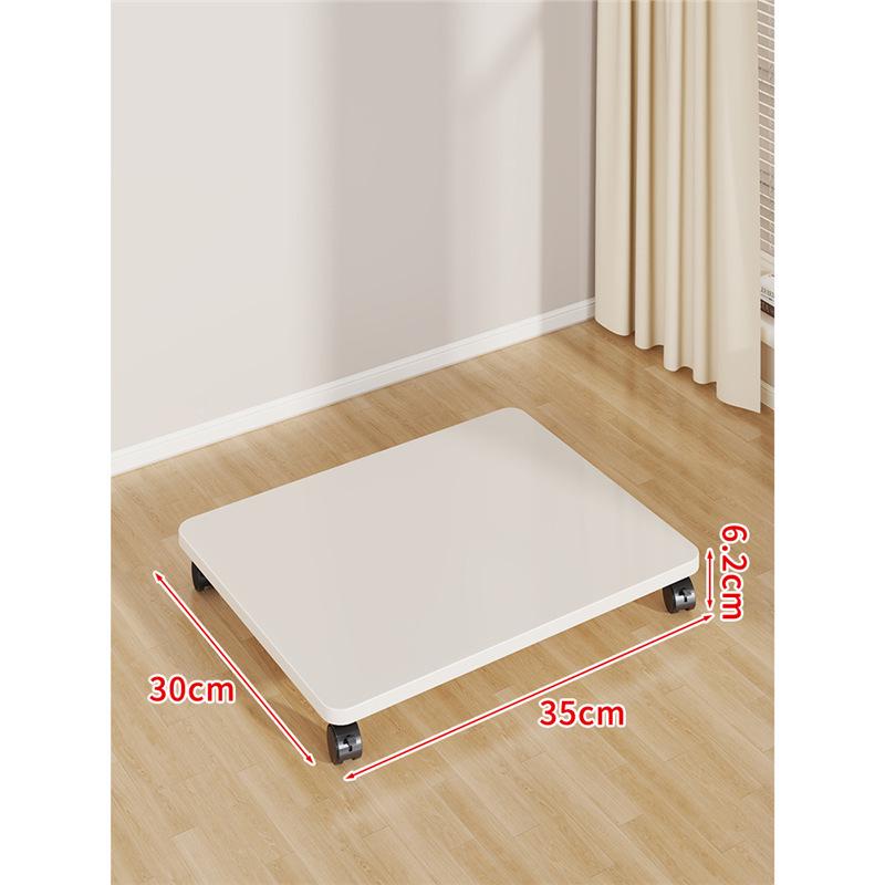 Multi-Purpose Movable Storage Tray with Casters: Floor Stand, Shelf, Bracket, and Container