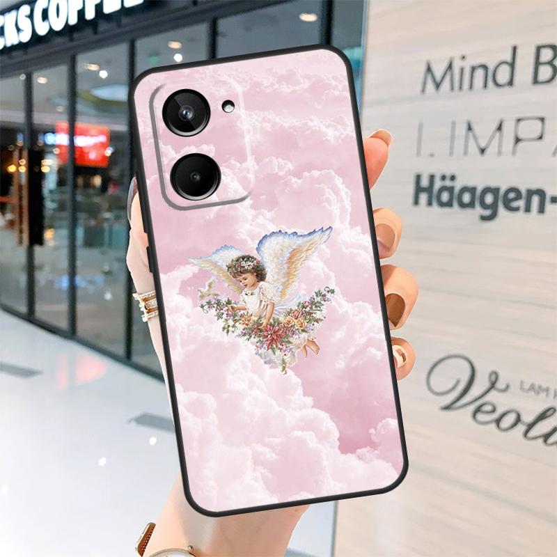 Renaissance Angel Aesthetic Case For Realme 15 14 13 12 11 Pro Plus GT6 GT7 Pro C55 C51 C35 C53 C61 C65 C67 C63 C71 C75
