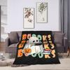 Ghost Reading Blanket Quality Warm Soft 2025 New Halloween Throw Blanket Winter Kid Adult Couch Chair Sofa Bed Fashion Bedspread