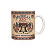 America 250th Semiquincentennial Independence Years 1776 2026 Bell Patriotic Mug for Home Office Gift
