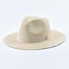 New Panama Soft Shaped Straw Hat for Women Men Summer Beach Sun Hats UV Protection Fedora Hat