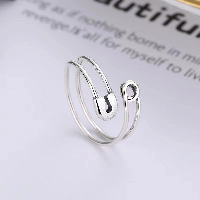 Silver Color Pin Adjustable Opening Finger Rings For Women Jewelry Gift Custom Jewelry