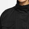 Nike Sw Collection Essentials M65 Outdoor Casual Multi-Pocket Loose Fit Waist-Adjustable Stand Collar Jacket Women Jacket Black DD5986-010