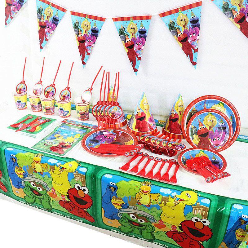 Sesamstraße Thema Alles Gute zum Geburtstag Partyzubehör für Kinder
