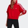 Adidas Originals Einfarbiges Kapuzensweatshirt Damen Sweatshirt Hellkarmesinrot GN2892