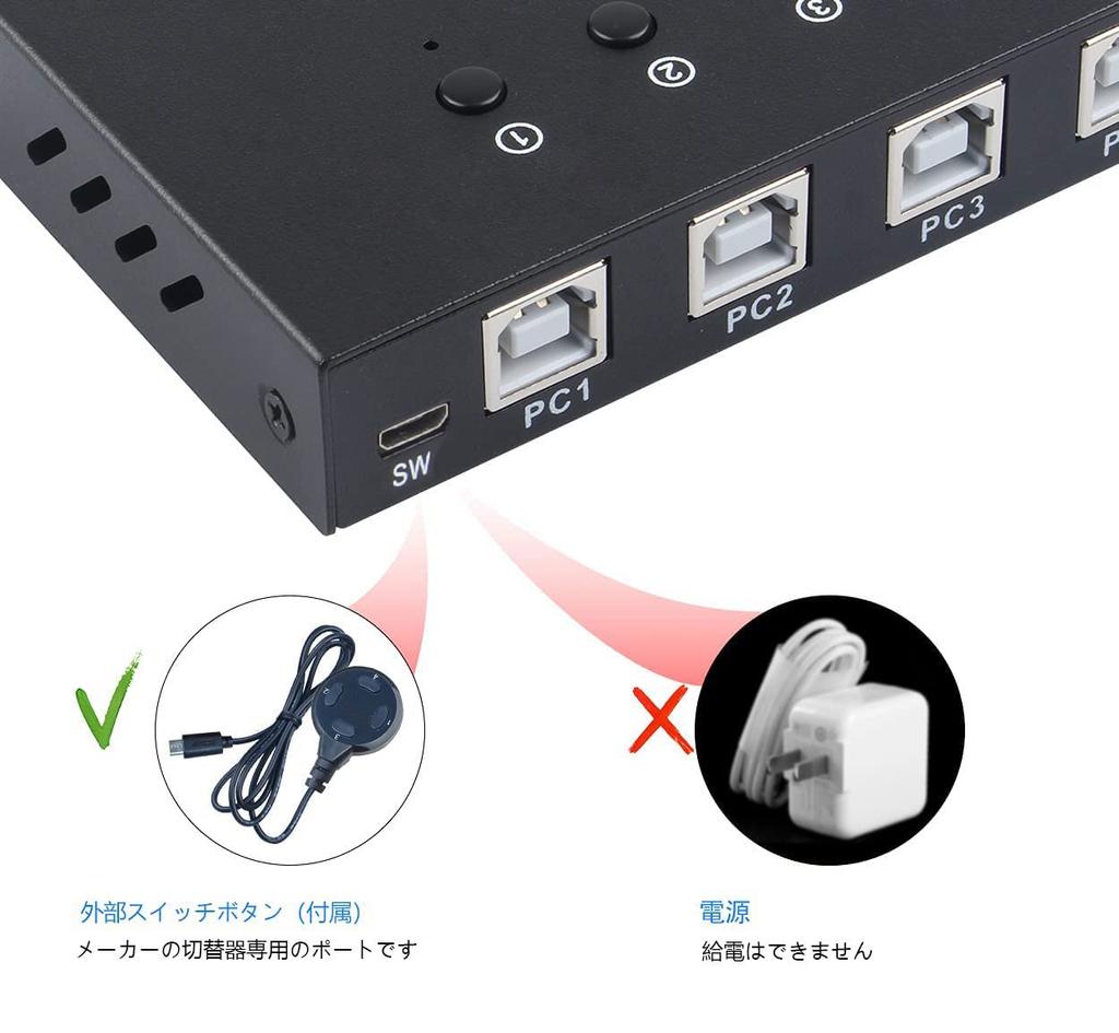 Hub USB 4 com 4 Portas USB Switch para 4 Compatível com Apple e KVM Switch 2.0 Switch, Entradas, Saídas, + Dispositivos, Macs, Teclados, Mouses, Impressoras, Computadores,