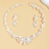 Bridal Jewelry Set Necklace Earrings Two Piece Set for Women