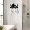 Metal Deer Key Holder Wall Mounted Hook for Keys Hats Office Kitchen Bathroom Porch Durable Art Decor