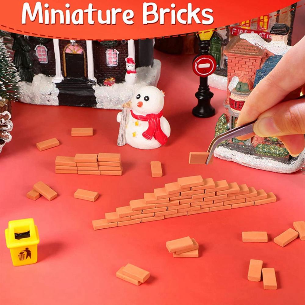 Fairy Garden Decorations Landscaping Clay Mini Figurine Tiny Ornament Mini Bricks Miniatures