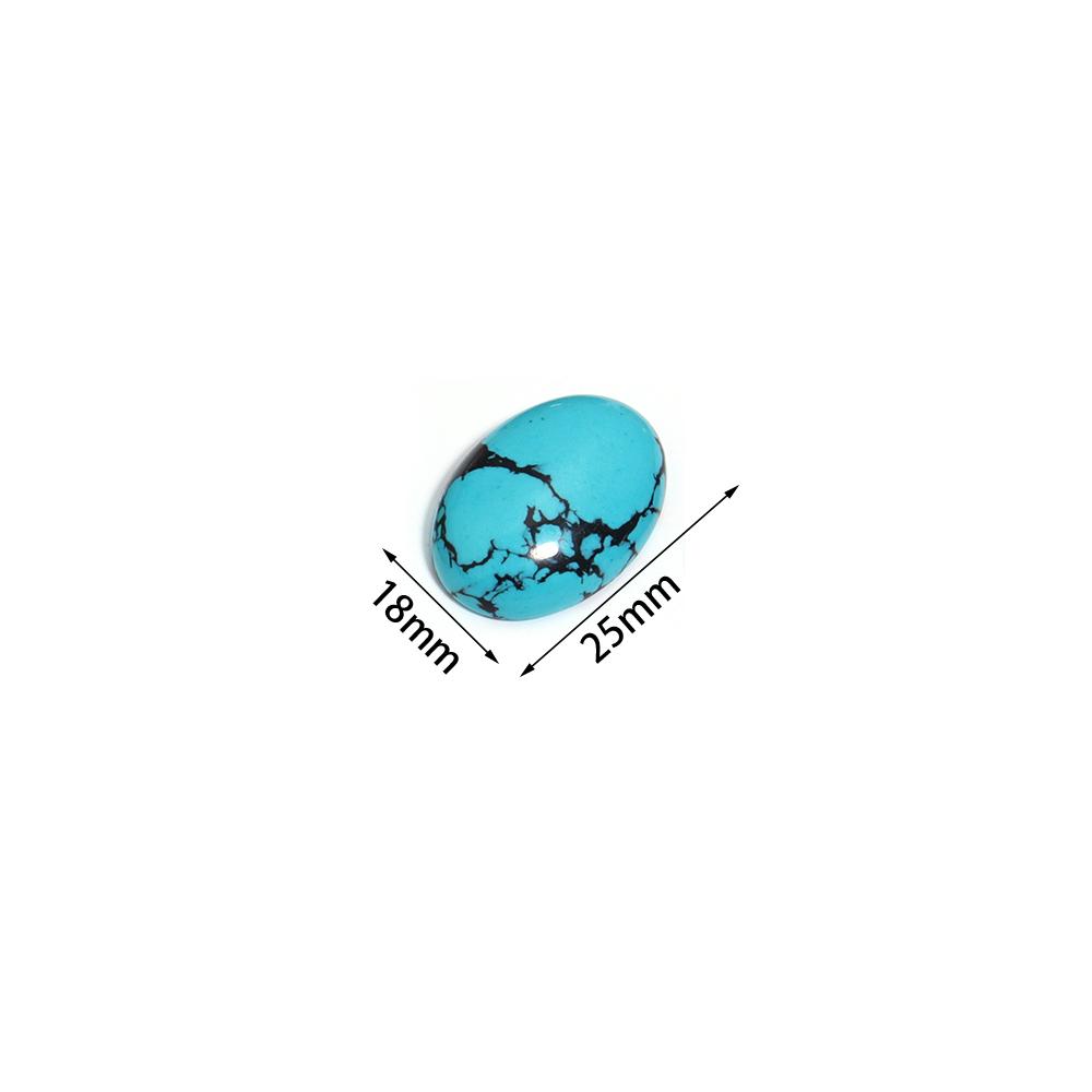 2 Stück/Los Natürlicher Stein Cabochon Achat Türkis Cabochons Perlen Erstellte Ovale Perlen Für Handgemachten Diy Schmuckherstellung Ring Geschenke