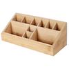 Bamboo Organizer Box Cosmetic Container Makeup Accessories