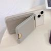 High Quality Business Sle for Magsafe Fold Card Holder Solid Leather Case for IPhone 17 Pro Max 16 15 14 Samsung S26 S25 Ultra