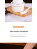 Commercial Ceramic Double Boiler Stew Pot with Lid - Single-Serve Egg Custard & Dessert Cup for Home or Restaurant Use