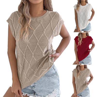 Women's Fashion -Color Twisted Batwinged Sleeve Casual Loose Knitted Top