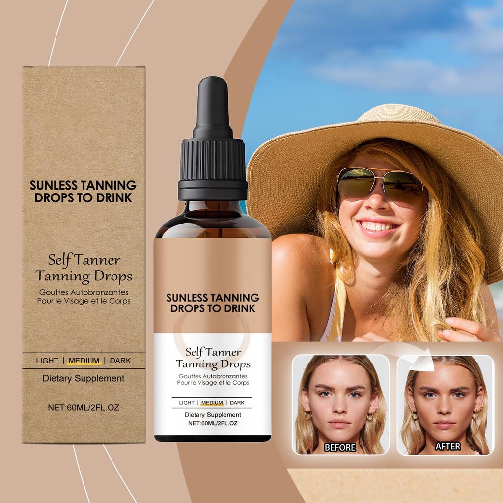 Sun Free Drops Sind Praktisch, Verbessern Allmählich Den Hautton Und Sind Für Alle Hauttypen Geeignet. Bräunungstropfen sind für alle Hauttypen geeignet 60ml