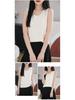 Women's Slim Fit Knitted Wool Vest - Soft Sleeveless Crew Neck for Spring & Autumn Layering