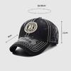 Casquette de baseball vintage pour hommes Printemps Été Casquette brodée Casquette de baseball à lettres Chapeau de soleil d'extérieur