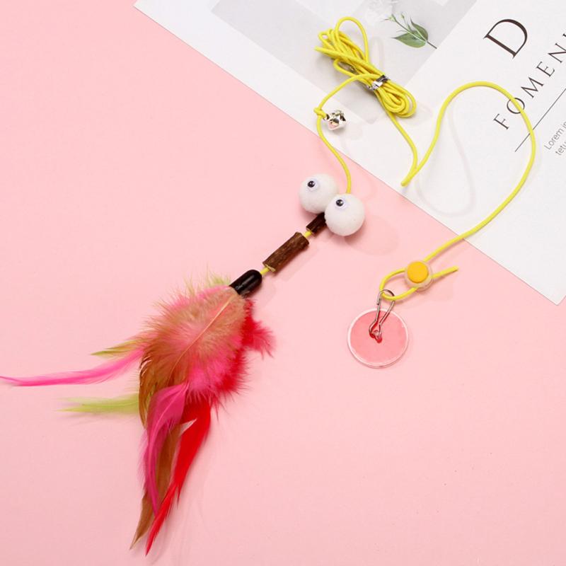 Pisică de pluș Teaser Stick Ușă agățată Joacă interactivă Urmarire Jucării pentru exerciții Articole pentru animale de companie pentru interior