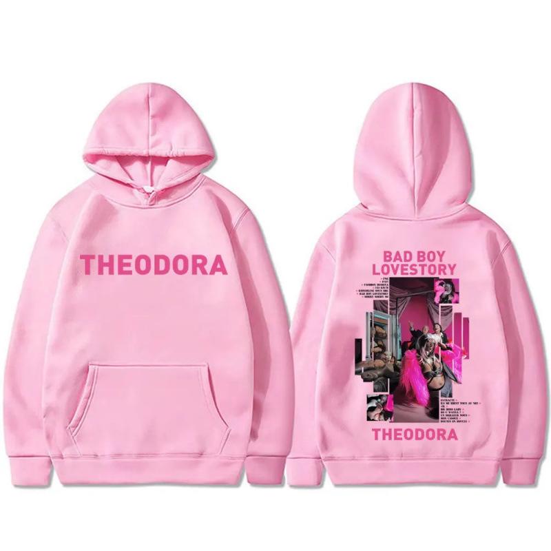 Rapper Theodora Mega Bbl Bad Boy Lovestory Zipper Hoodie Men Women Fashion Hip Hop Zip Up Sweatshirt Men's Vintage Zip Up Jacket