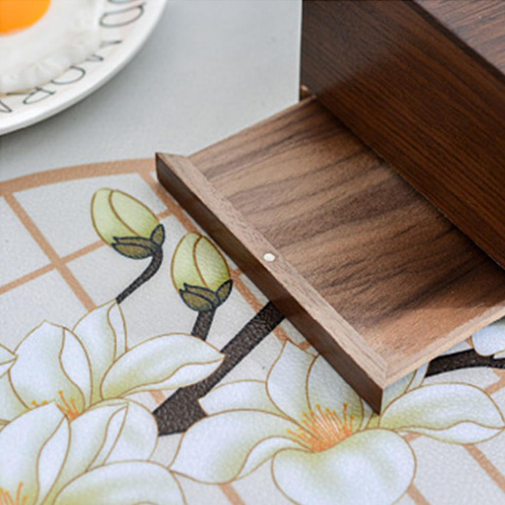 Wooden Napkin Dispenser Simple Napkin Tissue Storage Box Suitable for Bathroom Living Room Use