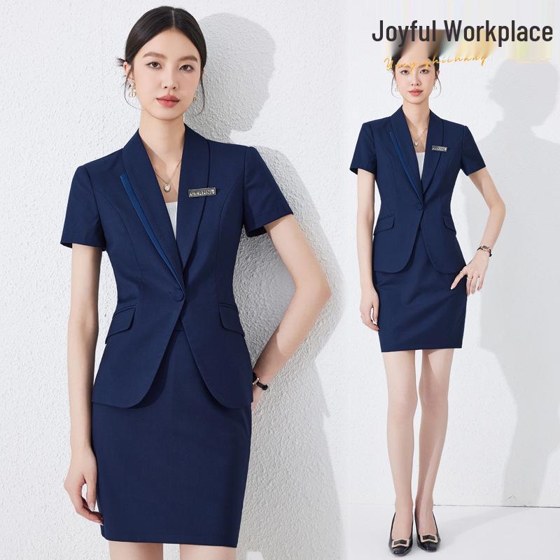 

Women s Formal Summer Suit Set for Professional Roles in Beauty Salons, Hotels, and Jewelry Stores M