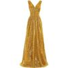 Women's Sequined Bridesmaid Dress Sleeveless Extra Long Evening Dress Prom Dress Gala Welcome Dress Women