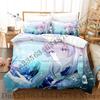 Genshin Impact Sangonomiya Kokomi Bedding Set Single Twin Full Queen King Size Bed Set Adult Bedroom Duvetcover Sets Anime Bed