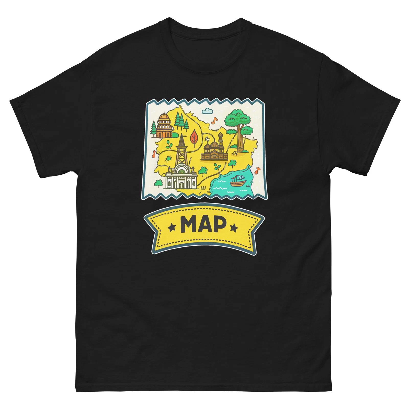 

Map School Classroom Object Office Teacher T-Shirt S