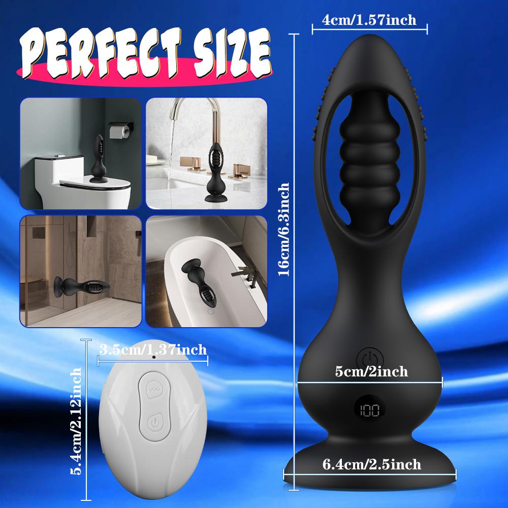 Remote Control Butt Plug for Men Women Hollow Out Anal Vibrator Gay Anal Plug Prostate Massager Adult Sex Toy for Couple